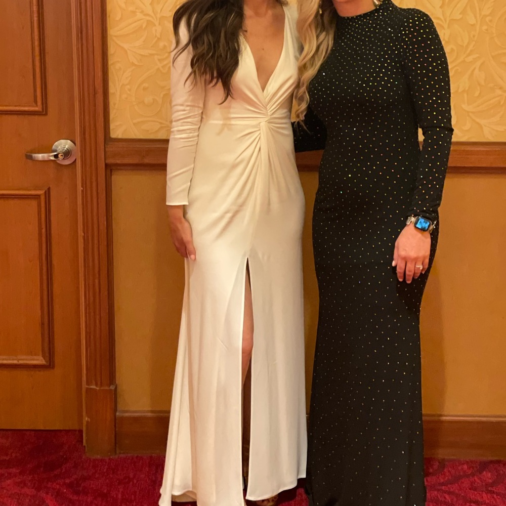 Size 2 Reformation white gown worn once